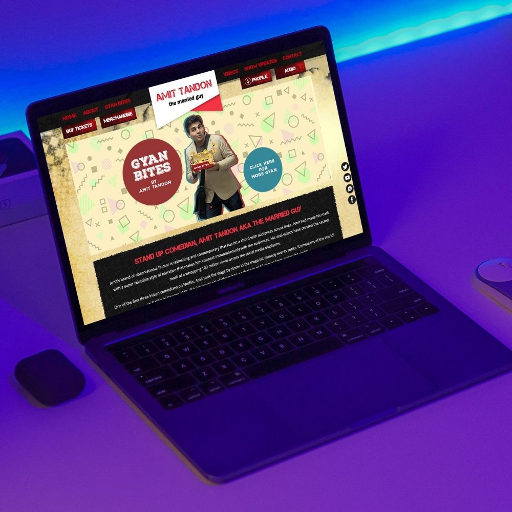 Amit Tandon Website Mockup