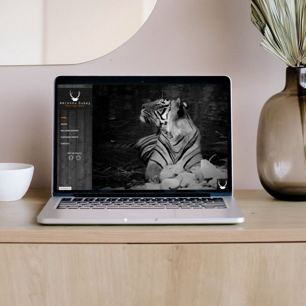 Amlendu Dubey Photography Website Mockup